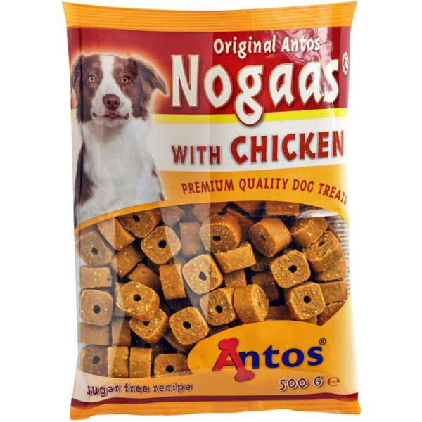 Disse smakfulle Nogaas® Chicken Nuggets er den perfekte belønningen eller hverdagsgodbiten for din beste venn. Med et innhold på 14% fjærkre, er disse godbitene både næringsrike og deilige.